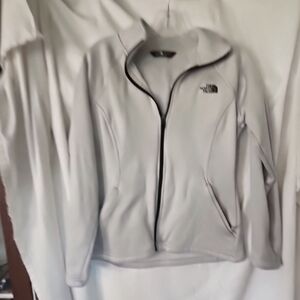 Northface Fleecelined Grey Womens Jacket- Medium